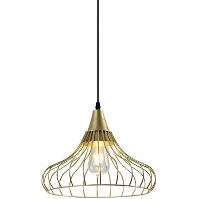 GTV Lampa sufitowa LOTTE, 2646, AC220-240V, 50/60Hz, 1*E27, IP20, DIAMER 33 CM, prosta, złota GTV Lampa sufitowa LOTTE, 2646, AC220-240V, 50/60Hz, 1*E27, IP20, DIAMER 33 CM, prosta, złota