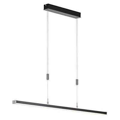 Fischer Lampa wisząca 2 x LED 15 W piaskowy czarny matowy / nikiel matowy, możliwość przyciemniania i CCT Fischer Lampa wisząca 2 x LED 15 W piaskowy czarny matowy / nikiel matowy, możliwość przyciemniania i CCT