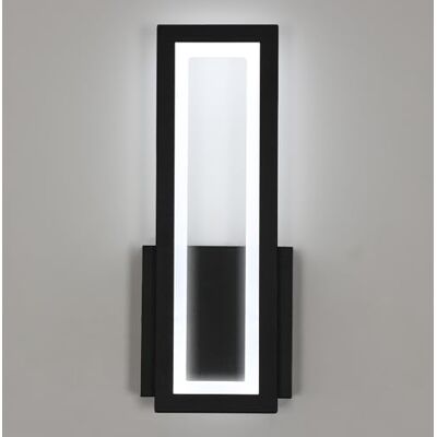 Osairous Comely Wewnętrzna Oprawa Ścienna LED, 16W 1800LM Nowoczesna Czarna Akrylowa Lampa Ścienna, Oświetlenie Ścienne Białe Światło 6500K Do Sypialni, Salonu, Korytarza, Schodów, 32Cm Osairous Comely Wewnętrzna Oprawa Ścienna LED, 16W 1800LM Nowoczesna Czarna Akrylowa Lampa Ścienna, Oświetlenie Ścienne Białe Światło 6500K Do Sypialni, Salonu, Korytarza, Schodów, 32Cm