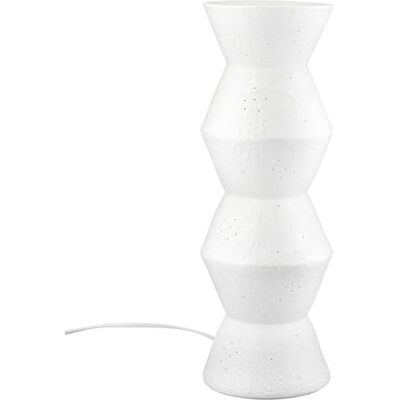 GILDE Lampa stołowa Sapporo – porcelana – matowa biel – wysokość 45 cm x Ø 15 cm — lampa punktowa GILDE Lampa stołowa Sapporo – porcelana – matowa biel – wysokość 45 cm x Ø 15 cm — lampa punktowa