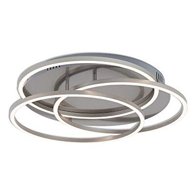 BRILONER Leuchten – lampa sufitowa LED, ściemniana, w zestawie funkcja pamięci, 60 W, 4800 lumenów, 3000 kelwinów, matowy nikiel, 546 x 100 mm (DxH), 3248-012 BRILONER Leuchten – lampa sufitowa LED, ściemniana, w zestawie funkcja pamięci, 60 W, 4800 lumenów, 3000 kelwinów, matowy nikiel, 546 x 100 mm (DxH), 3248-012