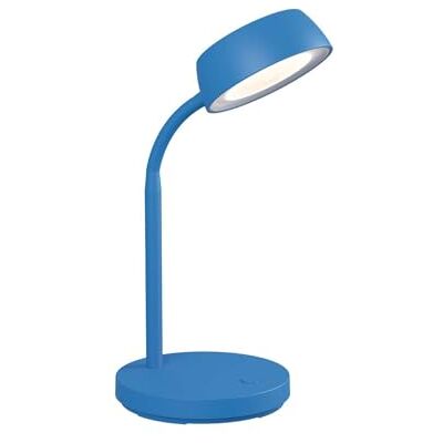MAUL lampka biurkowa LED abby niebieska regulowana 3000 K ciepłe światło do pracy, elastyczne ustawienie kąta, stabilna podstawa, wymienne źródło LED, wygodny włącznik w stopie MAUL lampka biurkowa LED abby niebieska regulowana 3000 K ciepłe światło do pracy, elastyczne ustawienie kąta, stabilna podstawa, wymienne źródło LED, wygodny włącznik w stopie