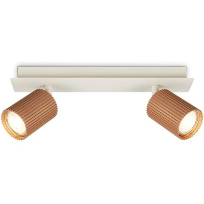 BRILONER Lampa sufitowa obrotowa do wnętrz, oprawka GU10, maks. 9 W, oświetlenie do salonu, sypialni i kuchni, reflektor sufitowy w nowoczesnym stylu, plafon, 32 cm, Ciepłoszary coffee BRILONER Lampa sufitowa obrotowa do wnętrz, oprawka GU10, maks. 9 W, oświetlenie do salonu, sypialni i kuchni, reflektor sufitowy w nowoczesnym stylu, plafon, 32 cm, Ciepłoszary coffee