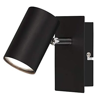BRILONER Leuchten Lampa punktowa ścienna, wychylna, punktowa 1-punktowa, GU10, maks. 40 W, czarna BRILONER Leuchten Lampa punktowa ścienna, wychylna, punktowa 1-punktowa, GU10, maks. 40 W, czarna