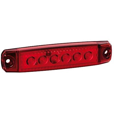 Lampa 97008 wewnętrzna, 6 diod LED, 12/24 V, R-18, czerwona Lampa 97008 wewnętrzna, 6 diod LED, 12/24 V, R-18, czerwona
