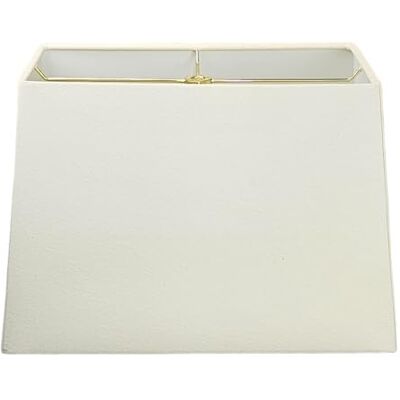 Royal Designs, Inc. Prostokątny, twardy klosz do lampy, model HB-613-16LNEG, kolor Linen Eggshell (18 × 36 cm) × (23 × 41 cm) × 28 cm Royal Designs, Inc. Prostokątny, twardy klosz do lampy, model HB-613-16LNEG, kolor Linen Eggshell (18 × 36 cm) × (23 × 41 cm) × 28 cm
