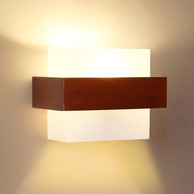 Comely Wewnętrzna Oprawa Ścienna, Nowoczesna E27 Drewniana I Szklana Lampa Ścienna, Minimalistyczny Projekt Wewnętrznego Oświetlenia Ściennego Do Sypialni, Salonu, Jadalni, Korytarza, Schodów Comely Wewnętrzna Oprawa Ścienna, Nowoczesna E27 Drewniana I Szklana Lampa Ścienna, Minimalistyczny Projekt Wewnętrznego Oświetlenia Ściennego Do Sypialni, Salonu, Jadalni, Korytarza, Schodów