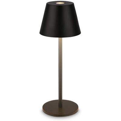 BRILONER Lampa stołowa LED IP44 z możliwością ściemniania, wymienna bateria, światło LED, lampa stołowa bez przewodu, oświetlenie zewnętrzne, 6 x 16 cm, czarna BRILONER Lampa stołowa LED IP44 z możliwością ściemniania, wymienna bateria, światło LED, lampa stołowa bez przewodu, oświetlenie zewnętrzne, 6 x 16 cm, czarna