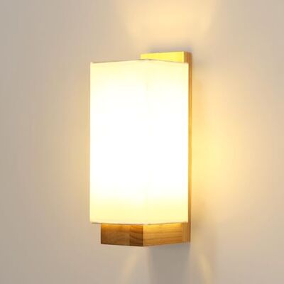 Toolight Comely Drewniany Kinkiet Wewnętrzny, Lampa Ścienna Z Kloszem Tkaninowym E27, Wewnętrzna Oprawa Ścienna Do Sypialni Korytarza Schodów Salonu, Prostokątny (Żarówka Nie Dołączona) Toolight Comely Drewniany Kinkiet Wewnętrzny, Lampa Ścienna Z Kloszem Tkaninowym E27, Wewnętrzna Oprawa Ścienna Do Sypialni Korytarza Schodów Salonu, Prostokątny (Żarówka Nie Dołączona)