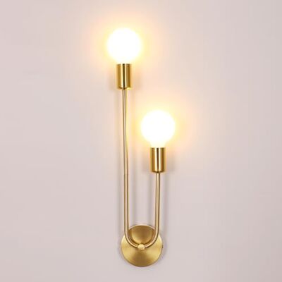 Comely Wewnętrzna Oprawa Ścienna, 2-Światłowna E27 Przemysłowa Lampa Ścienna, Nowoczesne Oświetlenie Ścienne Do Salonu, Korytarza, Schodów, Sypialni Comely Wewnętrzna Oprawa Ścienna, 2-Światłowna E27 Przemysłowa Lampa Ścienna, Nowoczesne Oświetlenie Ścienne Do Salonu, Korytarza, Schodów, Sypialni