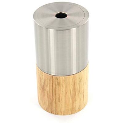 CHACON Oprawa lampy z dwóch materiałów – drewno/metal posrebrzany CHACON Oprawa lampy z dwóch materiałów – drewno/metal posrebrzany