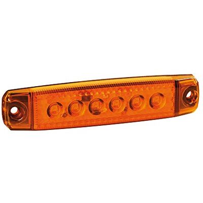 Lampa 97009 światło nastrojowe 6 LED 12/24 V S-15, bursztynowe Lampa 97009 światło nastrojowe 6 LED 12/24 V S-15, bursztynowe