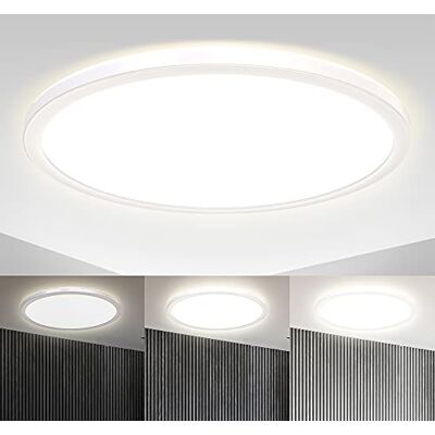 B.K.Licht Lampa sufitowa LED z pośrednim światłem, ultrapłaska, ściemniana stopniowo, panel LED, lampa sufitowa, lampa do salonu, sypialni, kuchni, korytarza, 42 x 2,9 cm, biała B.K.Licht Lampa sufitowa LED z pośrednim światłem, ultrapłaska, ściemniana stopniowo, panel LED, lampa sufitowa, lampa do salonu, sypialni, kuchni, korytarza, 42 x 2,9 cm, biała