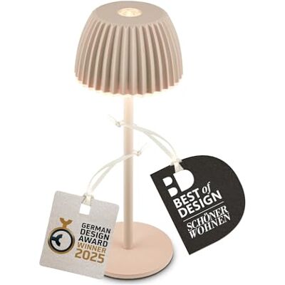 BRILONER Riffle Nano Bezprzewodowa lampa stołowa LED IP44 z jasną krawędzią, 6 x 15,5 cm, ściemniacz dotykowy, wymienna bateria, lampka nocna, lampa LED, bateria, niemiecka nagroda BRILONER Riffle Nano Bezprzewodowa lampa stołowa LED IP44 z jasną krawędzią, 6 x 15,5 cm, ściemniacz dotykowy, wymienna bateria, lampka nocna, lampa LED, bateria, niemiecka nagroda