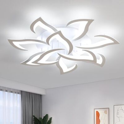 Comely Oświetlenie sufitowe LED z kreatywnym kwiatem jaskółczym, nowoczesny żyrandol 84 W, 6500 K Oświetlenie sufitowe LED, 10 głowic, żelazo i akryl do salonu, kuchni, sypialni Comely Oświetlenie sufitowe LED z kreatywnym kwiatem jaskółczym, nowoczesny żyrandol 84 W, 6500 K Oświetlenie sufitowe LED, 10 głowic, żelazo i akryl do salonu, kuchni, sypialni