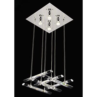 Italux Diamond nowoczesna lampa wisząca z 16 światełkami, GU10 + G4 Italux Diamond nowoczesna lampa wisząca z 16 światełkami, GU10 + G4