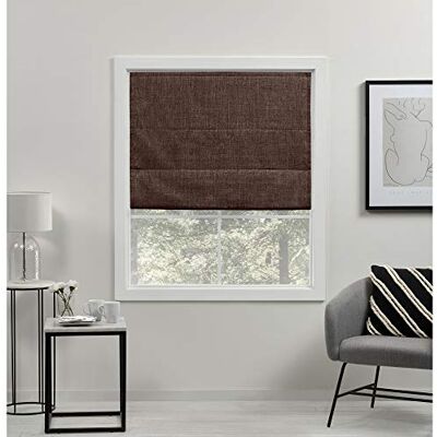 Exclusive Home Kurtains Acadia Total Blackout Rzymski Abażur Czekolada 27 x 64 cm Exclusive Home Kurtains Acadia Total Blackout Rzymski Abażur Czekolada 27 x 64 cm