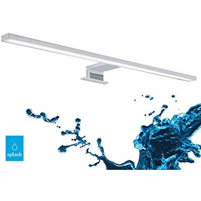 BRILONER Leuchten lampa LED nad lustro, chromowana, 780 lumenów, 4000 K, IP44, metal, 8 W, 600 x 103 x 36 mm (dł. x szer. x wys.) BRILONER Leuchten lampa LED nad lustro, chromowana, 780 lumenów, 4000 K, IP44, metal, 8 W, 600 x 103 x 36 mm (dł. x szer. x wys.)