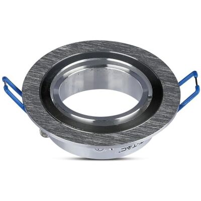 WatioWave GU10 APLIKACJA OKRĄGŁA SZCZOTKA ALUMINIOWA WatioWave GU10 APLIKACJA OKRĄGŁA SZCZOTKA ALUMINIOWA