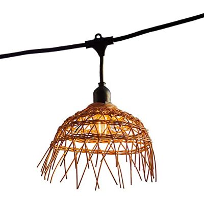 Lumisky Zewnętrzny łańcuch świetlny 34 m z 80 żarówkami LED E27, ciepła biel, HAWAII LIGHT, klosz polirattanowy boho Lumisky Zewnętrzny łańcuch świetlny 34 m z 80 żarówkami LED E27, ciepła biel, HAWAII LIGHT, klosz polirattanowy boho