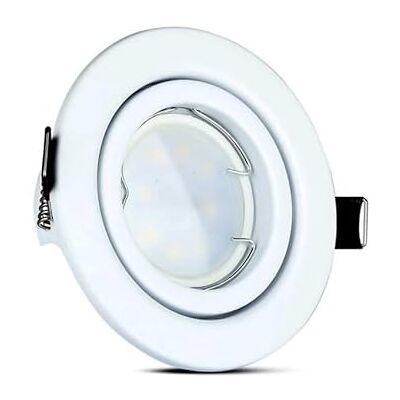 WatioWave Zestaw 3 pierścieni LED do zabudowy z żarówką dichroiczną 5 W, reflektor do zabudowy z 3 iluminatorami, idealny do ciepłego oświetlenia. WatioWave Zestaw 3 pierścieni LED do zabudowy z żarówką dichroiczną 5 W, reflektor do zabudowy z 3 iluminatorami, idealny do ciepłego oświetlenia.