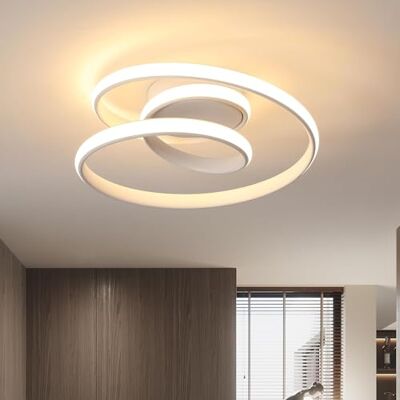 Comely Lampa sufitowa LED, 36W 4000LM Nowoczesna lampa sufitowa 3000K, Kreatywny żyrandol w kształcie spirali do salonu Sypialnia Kuchnia Przedpokój Comely Lampa sufitowa LED, 36W 4000LM Nowoczesna lampa sufitowa 3000K, Kreatywny żyrandol w kształcie spirali do salonu Sypialnia Kuchnia Przedpokój