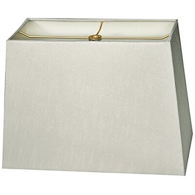 Royal Designs, Inc. Prostokątny, twardy klosz do lampy, model HB-613-14GR, szary (13 × 25 cm) × (20 × 30 cm) × 24 cm Royal Designs, Inc. Prostokątny, twardy klosz do lampy, model HB-613-14GR, szary (13 × 25 cm) × (20 × 30 cm) × 24 cm