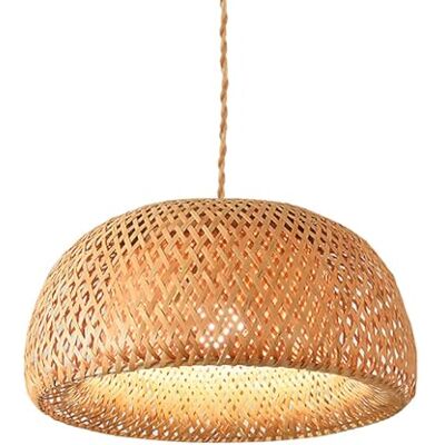 B·LED BARCELONA LED BarcelonaLED Lampa sufitowa w stylu vintage, wiklinowa, lina, klosz Ø45 cm bambus rattan i drewno rozeta z gniazdem E27 do jadalni, kuchni, salonu B·LED BARCELONA LED BarcelonaLED Lampa sufitowa w stylu vintage, wiklinowa, lina, klosz Ø45 cm bambus rattan i drewno rozeta z gniazdem E27 do jadalni, kuchni, salonu