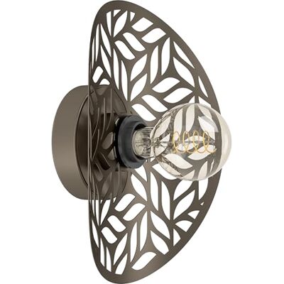 EGLO lampa ścienna Swaby, światło wewnątrz oprawa do salonu z dekoracyjnym kloszem stal w kolorze brązu E27 EGLO lampa ścienna Swaby, światło wewnątrz oprawa do salonu z dekoracyjnym kloszem stal w kolorze brązu E27