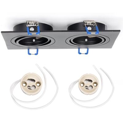 Blendend WYŚWIETLENIE DOPROWADZIŁY M1030S-02 Matowy Czarny + LAMP HOLDER CERAMIC GU10 / KOLOR BOX / 1 SZTUK Blendend WYŚWIETLENIE DOPROWADZIŁY M1030S-02 Matowy Czarny + LAMP HOLDER CERAMIC GU10 / KOLOR BOX / 1 SZTUK