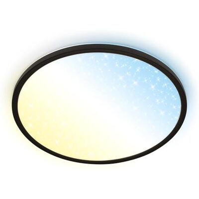 BRILONER Panel LED z pilotem, ściemnialny, gwieździste niebo, CCT od ciepłej bieli do chłodnej bieli, lampa LED, lampa sufitowa, salonu, oświetlenie sufitowe, 37,5x4,5 cm, czarny BRILONER Panel LED z pilotem, ściemnialny, gwieździste niebo, CCT od ciepłej bieli do chłodnej bieli, lampa LED, lampa sufitowa, salonu, oświetlenie sufitowe, 37,5x4,5 cm, czarny
