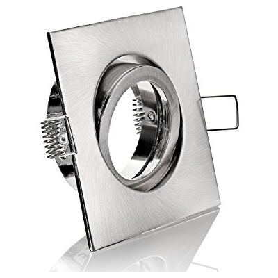 LC-Light Reflektor do zabudowy rama montażowa żelazo szczotkowane 4-kątne zamknięcie bagnetowe LC-Light Reflektor do zabudowy rama montażowa żelazo szczotkowane 4-kątne zamknięcie bagnetowe
