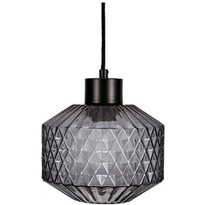 Pauleen 48125 Gleaming Smoke oprawa wisząca, maks. 25 W, E27, lampa wisząca o kryształowym wyglądzie, szkło/szkło przydymione/czarny, 230 V Pauleen 48125 Gleaming Smoke oprawa wisząca, maks. 25 W, E27, lampa wisząca o kryształowym wyglądzie, szkło/szkło przydymione/czarny, 230 V