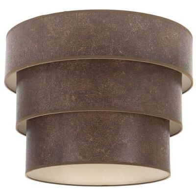 VoltShine Wiszący klosz potrójny ekran 50x40x28 cm, rdzawa konstrukcja, idealny do dekoracji wnętrz, wytrzymały i funkcjonalny VoltShine Wiszący klosz potrójny ekran 50x40x28 cm, rdzawa konstrukcja, idealny do dekoracji wnętrz, wytrzymały i funkcjonalny