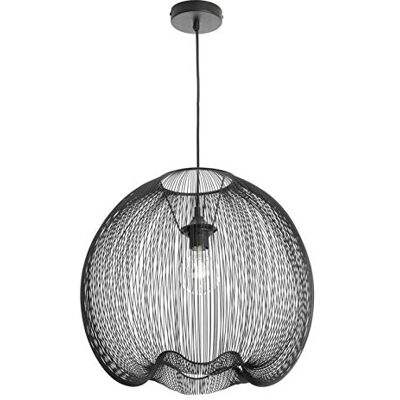 LUSSIOL 250440 lampa wisząca, metal, czarna LUSSIOL 250440 lampa wisząca, metal, czarna