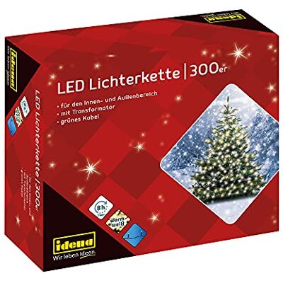 Idena Łańcuch Świetlny, Ciepła Biel, 300 LED Idena Łańcuch Świetlny, Ciepła Biel, 300 LED