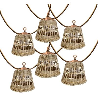 Lumisky Solarny i zasilany sieciowo łańcuch świetlny z liny, 20 przezroczystych żarówek LED, ciepła biel, możliwość ściemniania SAMOA LIGHT HYBRID 13 m Lumisky Solarny i zasilany sieciowo łańcuch świetlny z liny, 20 przezroczystych żarówek LED, ciepła biel, możliwość ściemniania SAMOA LIGHT HYBRID 13 m