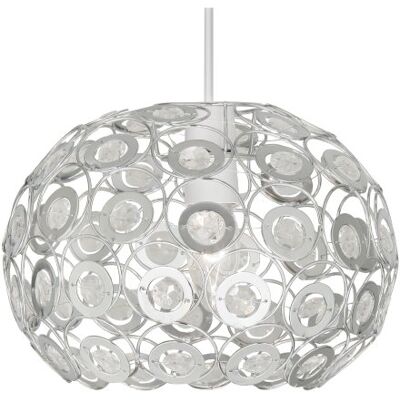 Oaks Lighting Lampa sufitowa CL Tulsa 6403 z plastikowymi wykończeniami, kolor chrom i przezroczysty Oaks Lighting Lampa sufitowa CL Tulsa 6403 z plastikowymi wykończeniami, kolor chrom i przezroczysty