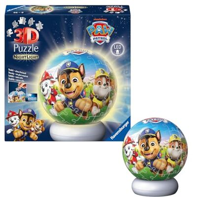 Ravensburger 3D Puzzle-Ball Nachtlicht Paw Patrol: Erleben Sie Puzzeln in der 3. Dimension! Ravensburger 3D Puzzle-Ball Nachtlicht Paw Patrol: Erleben Sie Puzzeln in der 3. Dimension!