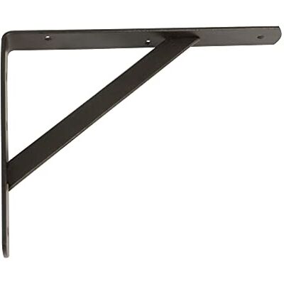 Amig Uchwyt półki ściennej Stalowy wspornik 500 x 325 mm Czarny Obciążenie do 185 kg Kąt półki Uchwyt półki Łatwy montaż Amig Uchwyt półki ściennej Stalowy wspornik 500 x 325 mm Czarny Obciążenie do 185 kg Kąt półki Uchwyt półki Łatwy montaż