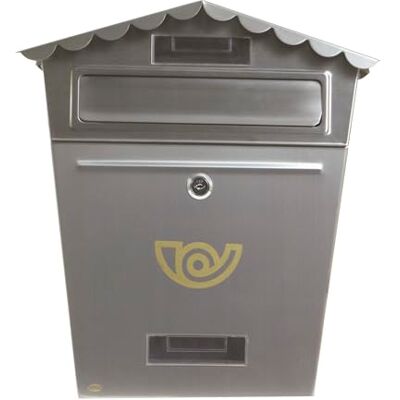 Amig 7462 skrzynka pocztowa zewnętrzna Model 1 ze stali nierdzewnej Kolor Stal nierdzewna Wymiary 36x33,5x10,5 cm (rozmiar papieru DIN A4) Amig 7462 skrzynka pocztowa zewnętrzna Model 1 ze stali nierdzewnej Kolor Stal nierdzewna Wymiary 36x33,5x10,5 cm (rozmiar papieru DIN A4)