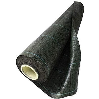 NOOR Profesjonalna rolka do blokowania chwastów, 105 gr/m2, 1,0 x 25 m, folia ogrodowa do podwyższonej grządki i szklarni, ochrona przed chwastami na ścieżkach ogrodowych i tarasach, przepuszczająca NOOR Profesjonalna rolka do blokowania chwastów, 105 gr/m2, 1,0 x 25 m, folia ogrodowa do podwyższonej grządki i szklarni, ochrona przed chwastami na ścieżkach ogrodowych i tarasach, przepuszczająca