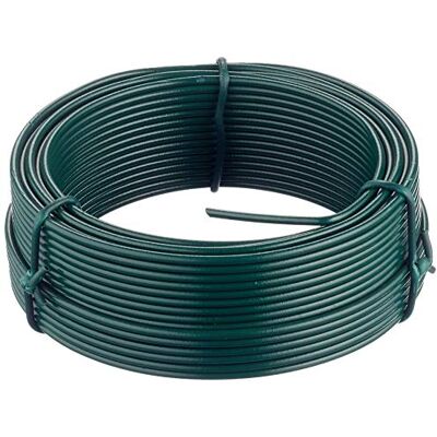 Merriway BH05777, 2,0 mm x 20 m zielony drut ogrodowy powlekany tworzywem sztucznym Merriway BH05777, 2,0 mm x 20 m zielony drut ogrodowy powlekany tworzywem sztucznym