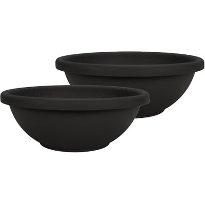 The HC Companies Doniczka, czarna, 33 cm (2 sztuki) The HC Companies Doniczka, czarna, 33 cm (2 sztuki)