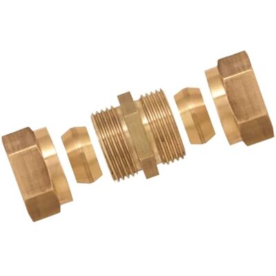 BOUTTE Boutté 3117038 podwójna złączka, mosiądz, Ø 14 BOUTTE Boutté 3117038 podwójna złączka, mosiądz, Ø 14