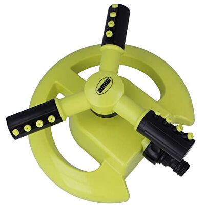Amig Zraszacz obrotowy z 3 dyszami Zraszacz do trawnika Ø200 x 100 mm 3 obrotowe ramiona i szybkie złącze Powierzchnia do 63,5 m² tworzywo ABS Pistacjowy zielony i czarny Amig Zraszacz obrotowy z 3 dyszami Zraszacz do trawnika Ø200 x 100 mm 3 obrotowe ramiona i szybkie złącze Powierzchnia do 63,5 m² tworzywo ABS Pistacjowy zielony i czarny