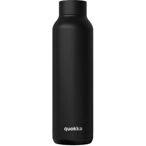 Quokka Solid Jet czarna metalowa butelka na wodę - 850ml Quokka Solid Jet czarna metalowa butelka na wodę - 850ml