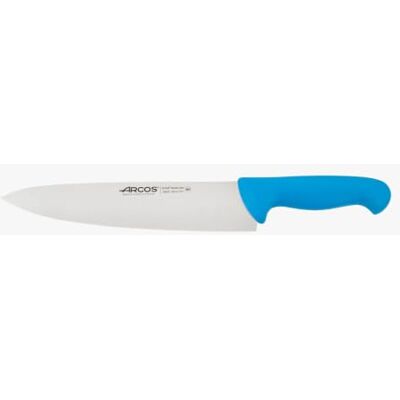 Arcos 292223 seria 2900-Chef nóż nóż nitrm 250 mm (9,84 cala) uchwyt polipropylenowy niebieski kolor, stal nierdzewna i tworzywo sztuczne Arcos 292223 seria 2900-Chef nóż nóż nitrm 250 mm (9,84 cala) uchwyt polipropylenowy niebieski kolor, stal nierdzewna i tworzywo sztuczne
