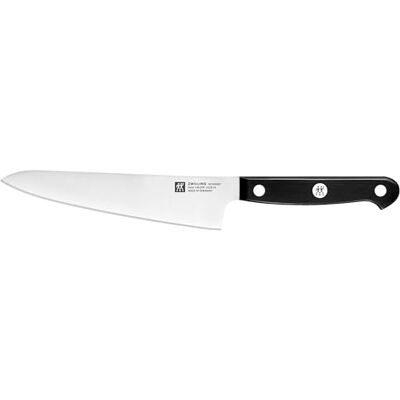 ZWILLING Gourmet kompaktowy nóż szefa kuchni, 14 cm, specjalna stal nierdzewna, ergonomiczny uchwyt z tworzywa sztucznego, czarny – Made in Germany ZWILLING Gourmet kompaktowy nóż szefa kuchni, 14 cm, specjalna stal nierdzewna, ergonomiczny uchwyt z tworzywa sztucznego, czarny – Made in Germany