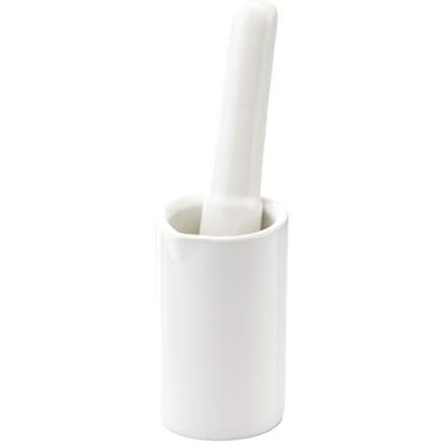 Tescoma Biały ceramiczny niedokończony moździerz i tłuczek, 6 cm, 3 lata Tescoma Biały ceramiczny niedokończony moździerz i tłuczek, 6 cm, 3 lata